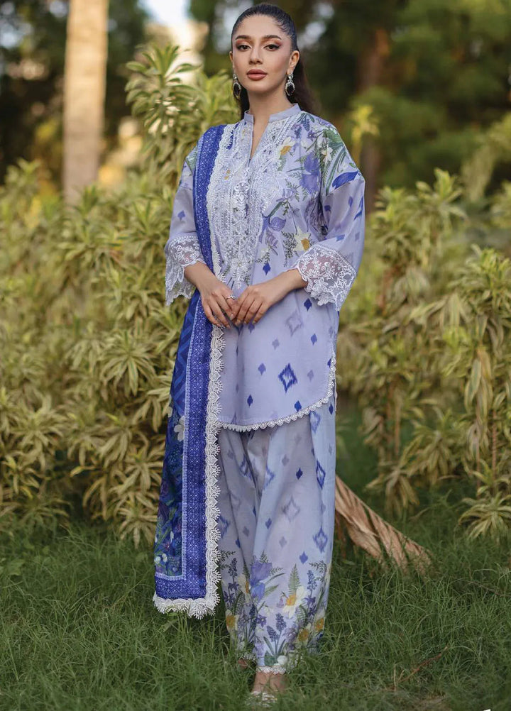 Tahra by Zainab Chottani Embroidered Lawn Suit Unstitched 3 Piece ZC24T 6A Raha - Summer Collection