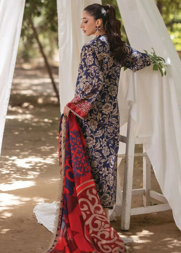 Tahra by Zainab Chottani Embroidered Lawn Suit Unstitched 3 Piece ZC24T 7A Tamara - Summer Collection