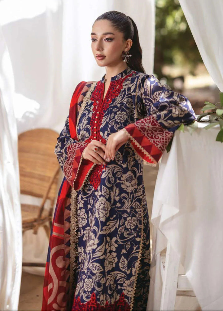 Tahra by Zainab Chottani Embroidered Lawn Suit Unstitched 3 Piece ZC24T 7A Tamara - Summer Collection