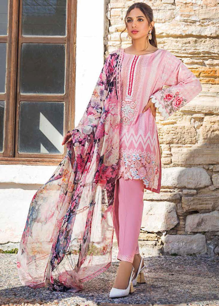 Tahra by Zainab Chottani Embroidered Lawn Suits Unstitched 3 Piece TZC21L 3A SEA PEARLS - Summer Collection