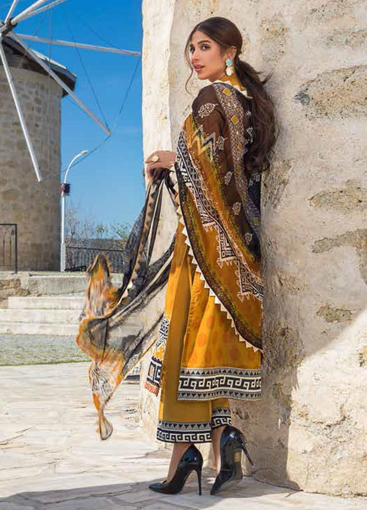 Tahra by Zainab Chottani Embroidered Lawn Suits Unstitched 3 Piece TZC21L 6A DOTTED CRUSH - Summer Collection