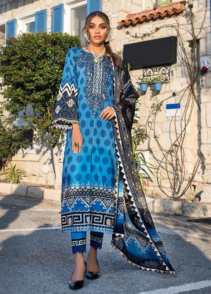 Tahra by Zainab Chottani Embroidered Lawn Suits Unstitched 3 Piece TZC21L 6B DOTTED CRUSH - Summer Collection