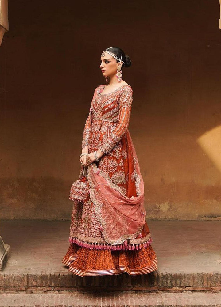 Tammam By Hussain Rehar Embroidered Organza Suits Unstitched 3 Piece HRR23T Amanat - Luxury Collection