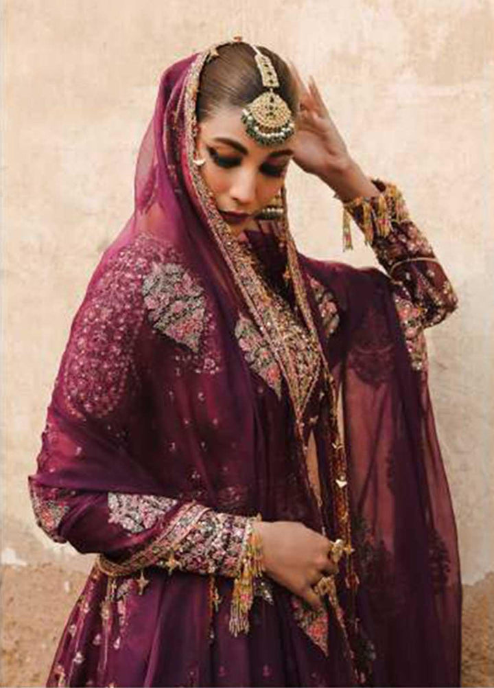 Tammam By Hussain Rehar Embroidered Organza Suits Unstitched 3 Piece HRR23T Yaad - Luxury Collection