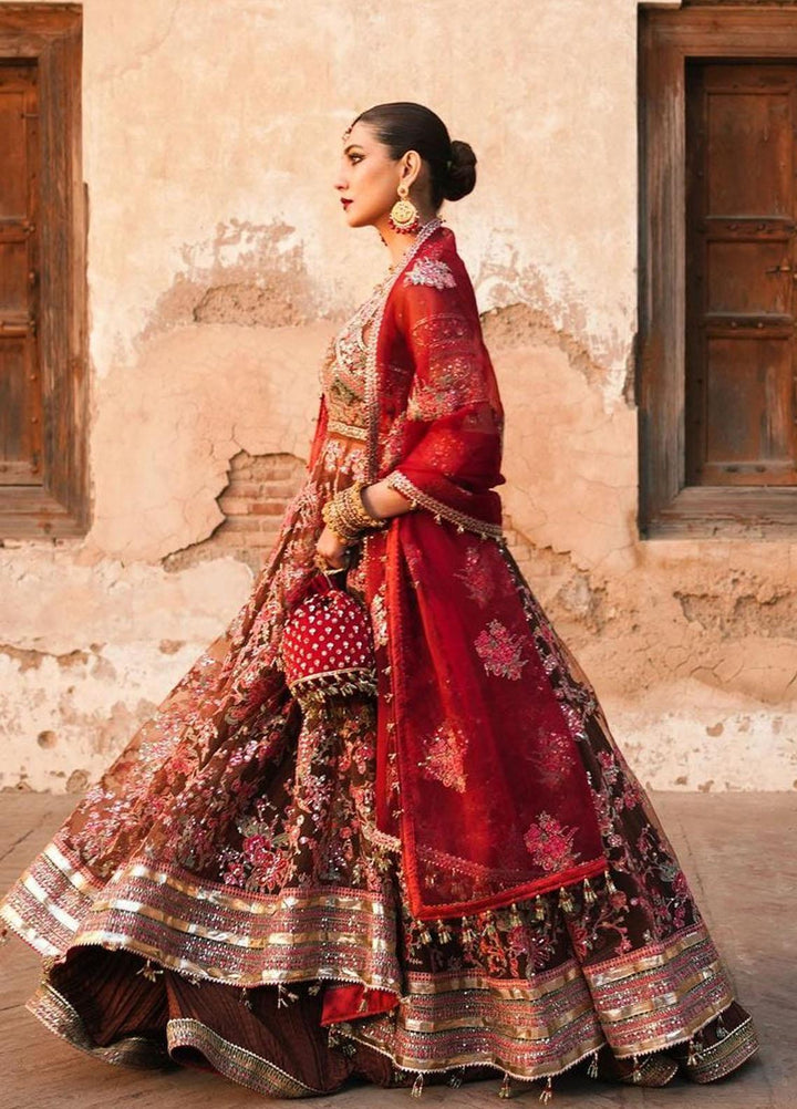 Tammam By Hussain Rehar Embroidered Net Suits Unstitched 3 Piece HRR23T Suhaag - Luxury Collection