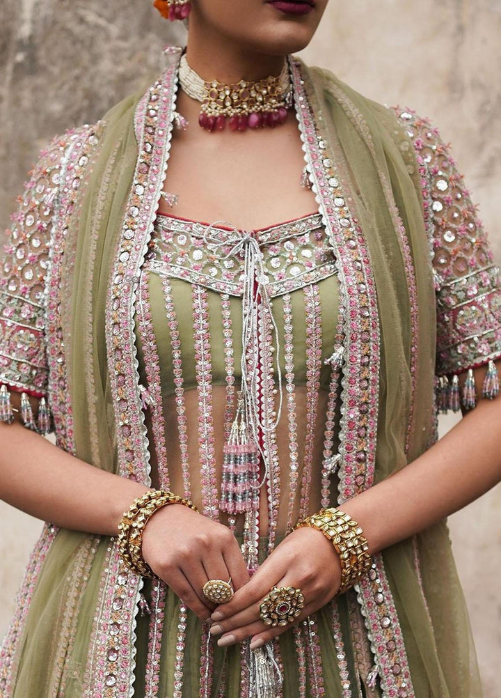 Tammam By Hussain Rehar Embroidered Net Suits Unstitched 3 Piece HRR23T Safar - Luxury Collection