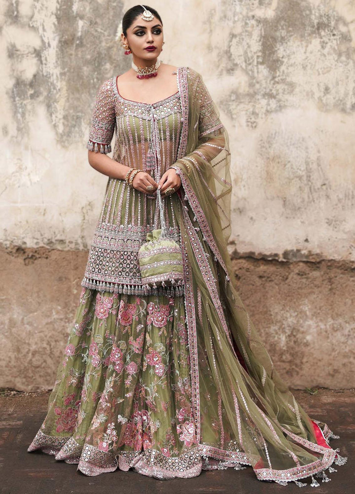 Tammam By Hussain Rehar Embroidered Net Suits Unstitched 3 Piece HRR23T Safar - Luxury Collection