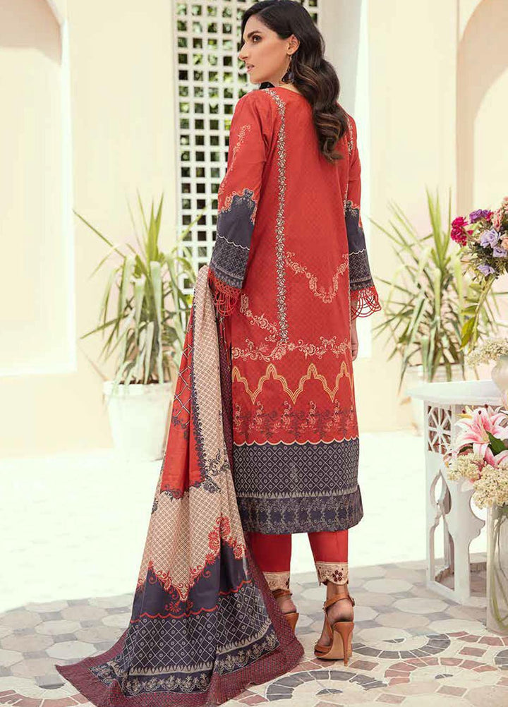 Tarz-e-Libas By Banafsheh Embroidered Lawn Suits Unstitched 3 Piece BF22TL BNT-02 - Summer Collection