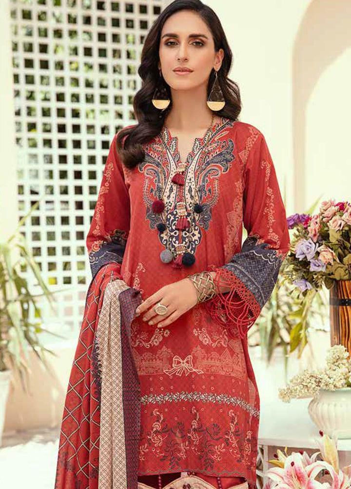 Tarz-e-Libas By Banafsheh Embroidered Lawn Suits Unstitched 3 Piece BF22TL BNT-02 - Summer Collection