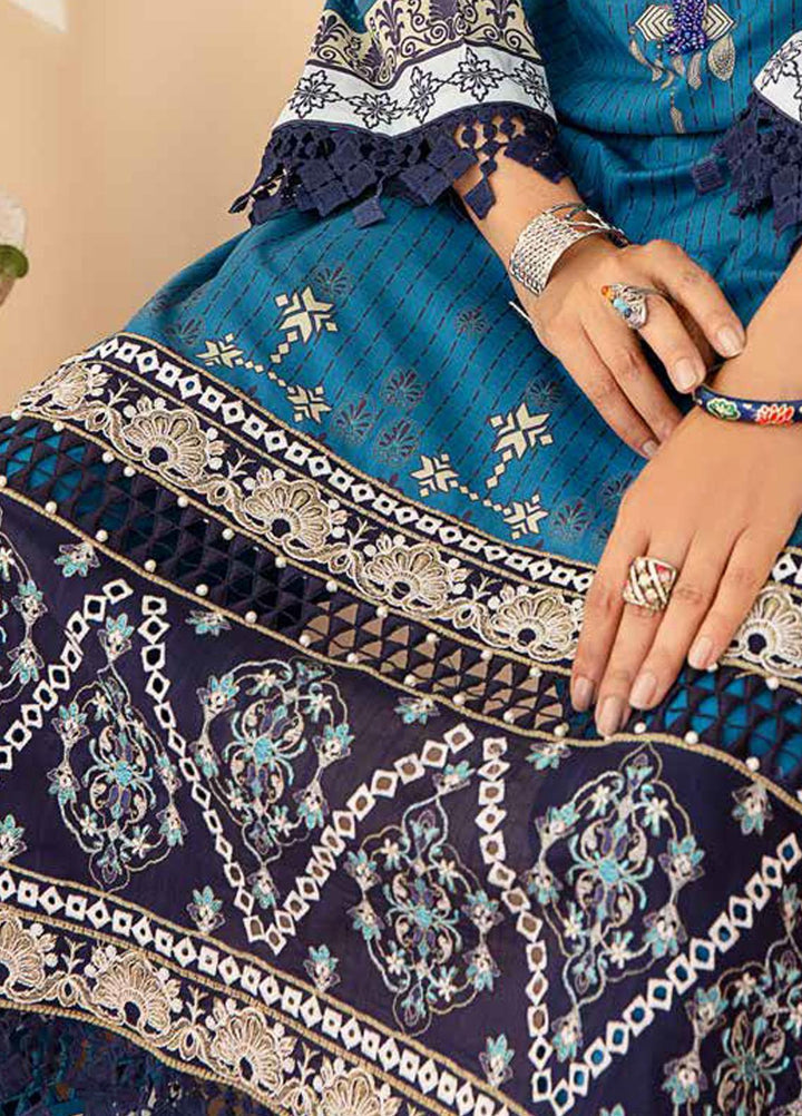 Tarz-e-Libas By Banafsheh Embroidered Lawn Suits Unstitched 3 Piece BF22TL BNT-03 - Summer Collection