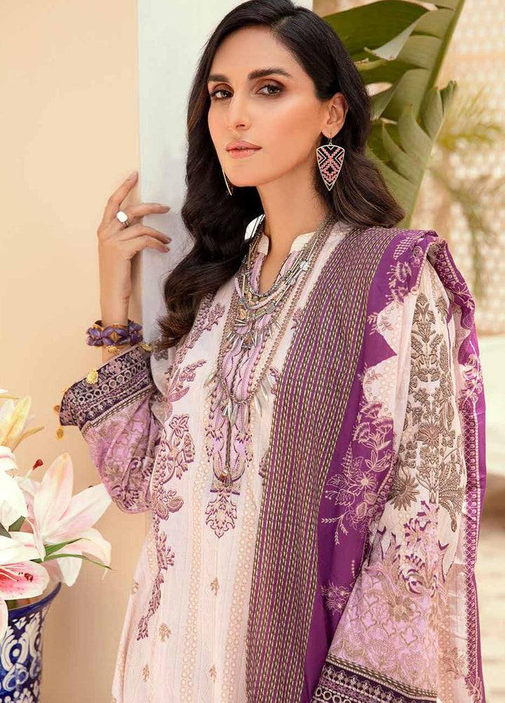 Tarz-e-Libas By Banafsheh Embroidered Lawn Suits Unstitched 3 Piece BF22TL BNT-04 - Summer Collection