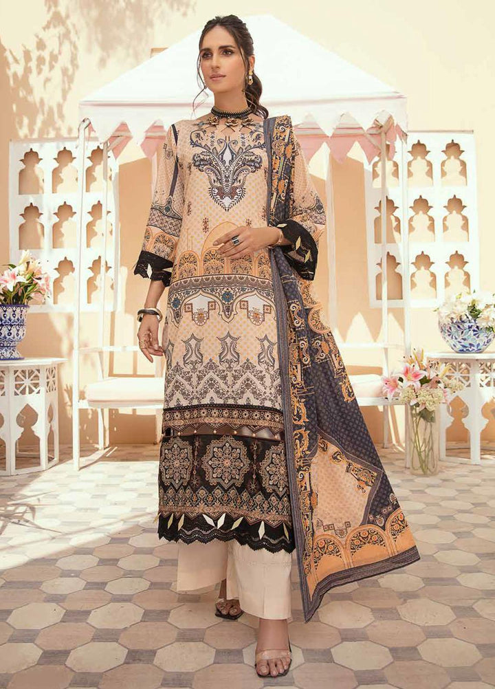 Tarz-e-Libas By Banafsheh Embroidered Lawn Suits Unstitched 3 Piece BF22TL BNT-05 - Summer Collection