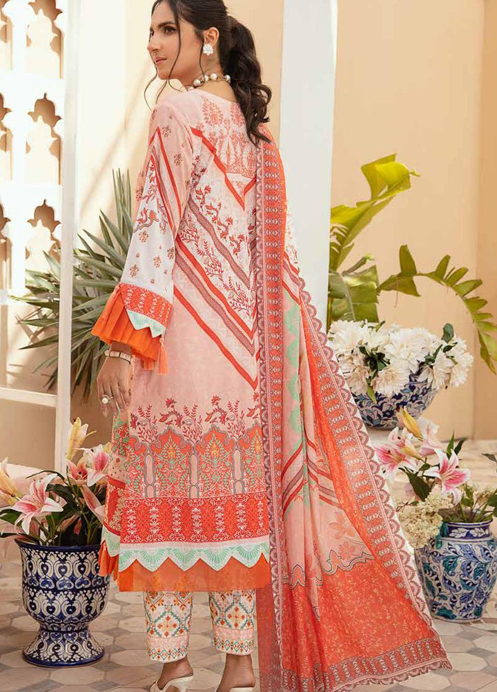Tarz-e-Libas By Banafsheh Embroidered Lawn Suits Unstitched 3 Piece BF22TL BNT-07 - Summer Collection