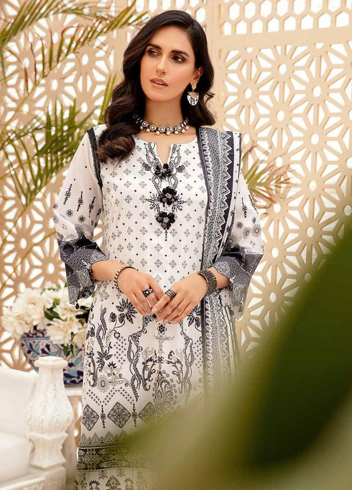 Tarz-e-Libas By Banafsheh Embroidered Lawn Suits Unstitched 3 Piece BF22TL BNT-08 - Summer Collection