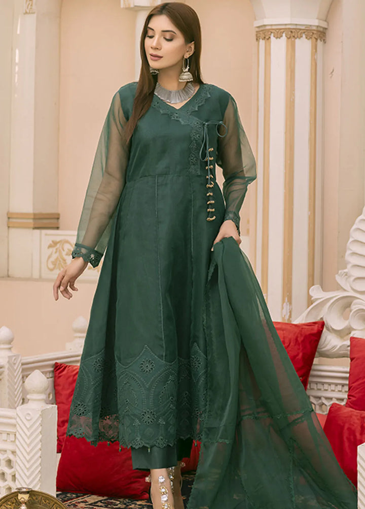 Tassawur Pret Embroidered Organza 3 Piece Suit Angrakha
