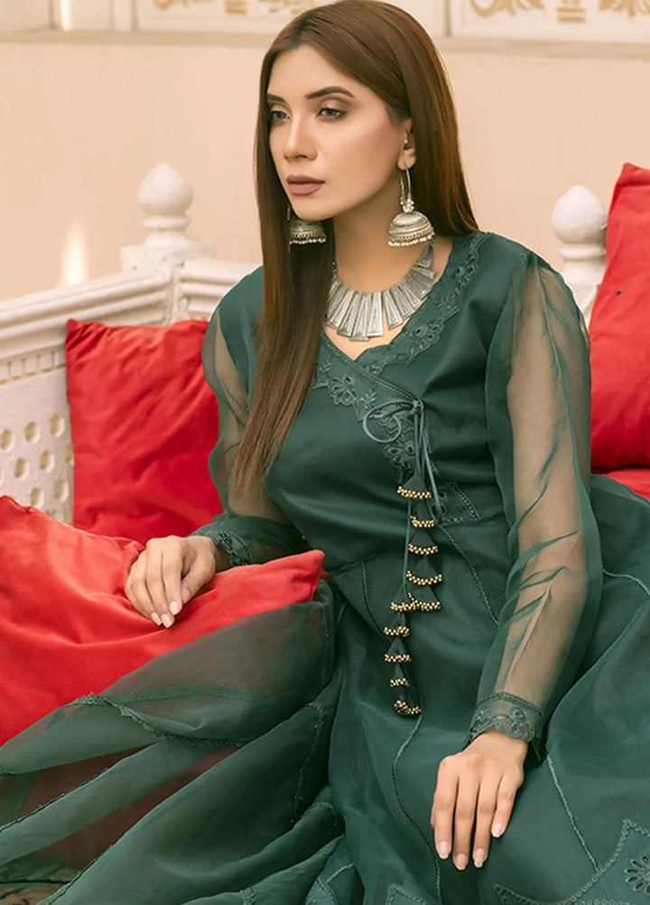 Tassawur Pret Embroidered Organza 3 Piece Suit Angrakha
