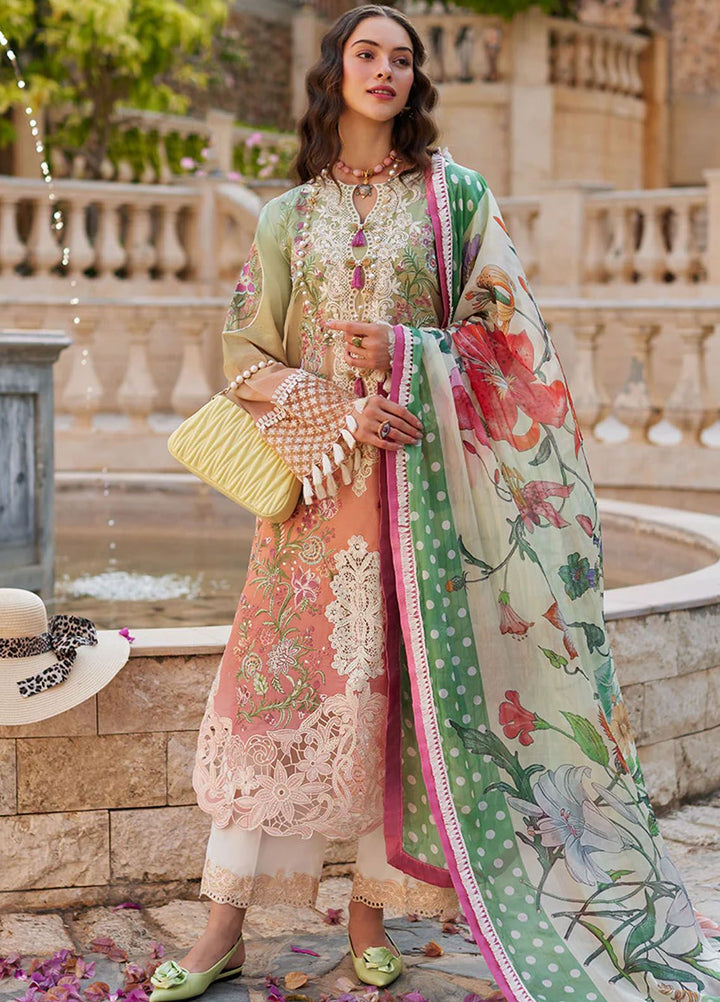 Te Amo by Mushq Embroidered Lawn Suits Unstitched 3 Piece MQ24TA D-13 Venice Verve - Luxury Summer Collection