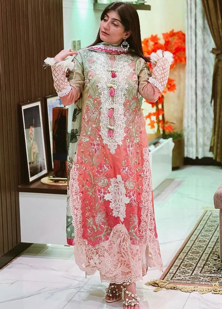 Te Amo by Mushq Embroidered Lawn Suits Unstitched 3 Piece MQ24TA D-13 Venice Verve - Luxury Summer Collection