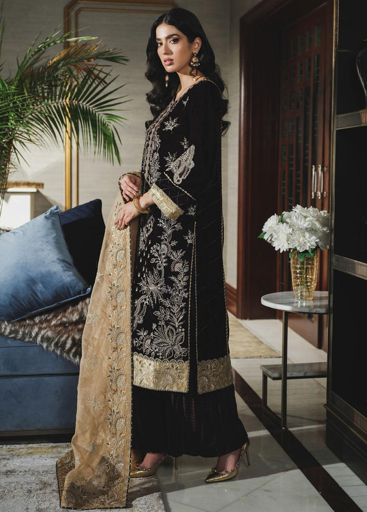 Tehwaar By Rang Rasiya Embroidered Velvet Suits Unstitched 3 Piece RR22T D-05 Bakhtawar - Luxury Collection