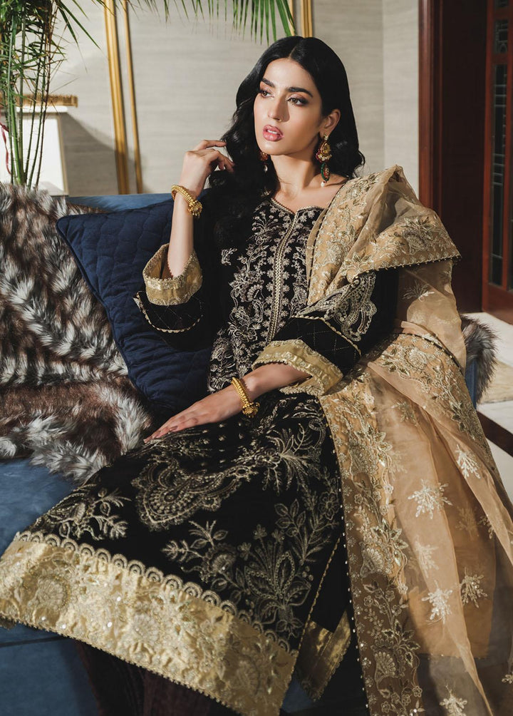 Tehwaar By Rang Rasiya Embroidered Velvet Suits Unstitched 3 Piece RR22T D-05 Bakhtawar - Luxury Collection