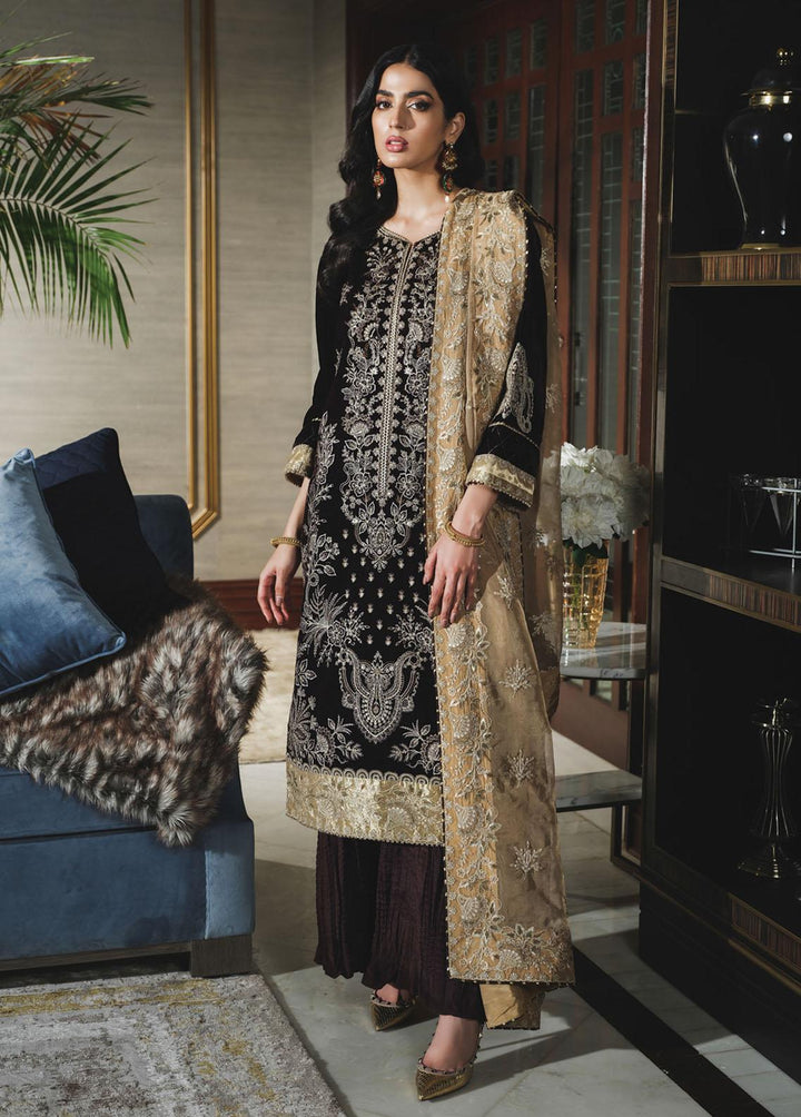 Tehwaar By Rang Rasiya Embroidered Velvet Suits Unstitched 3 Piece RR22T D-05 Bakhtawar - Luxury Collection