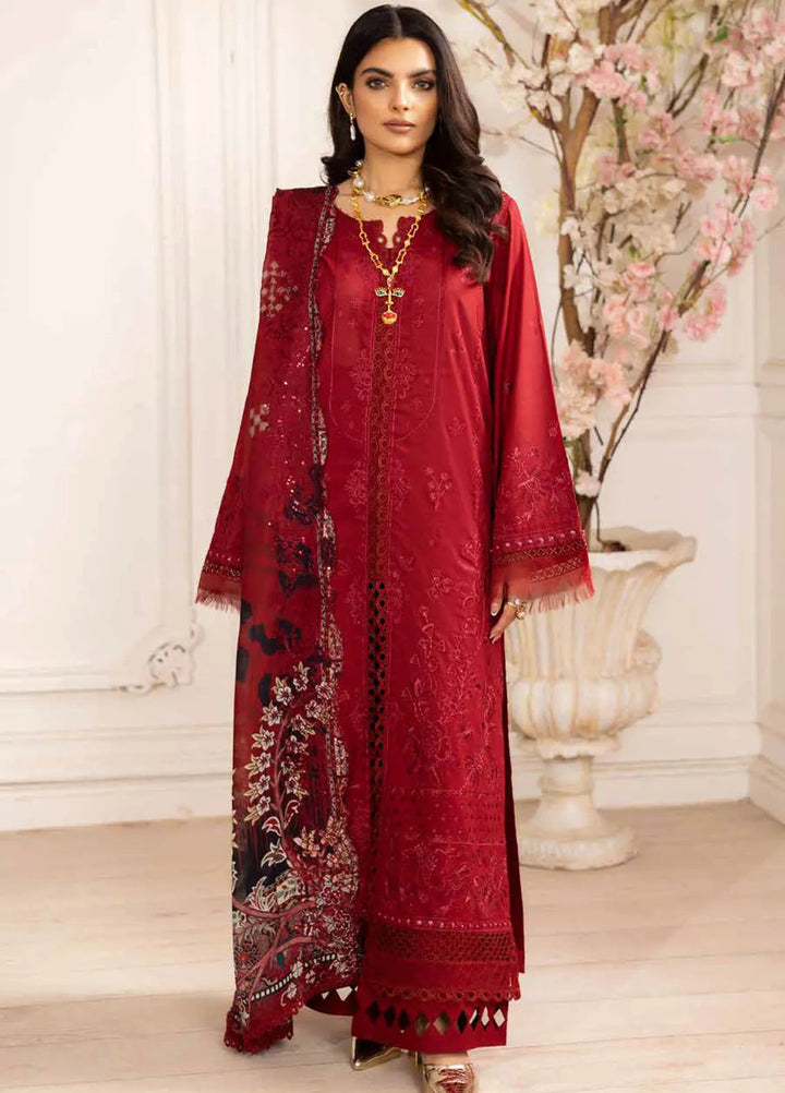 Tehzeeb by Riaz Arts 3 piece Lawn Suit Unstitched RA25TU TL-434 - Summer Collection