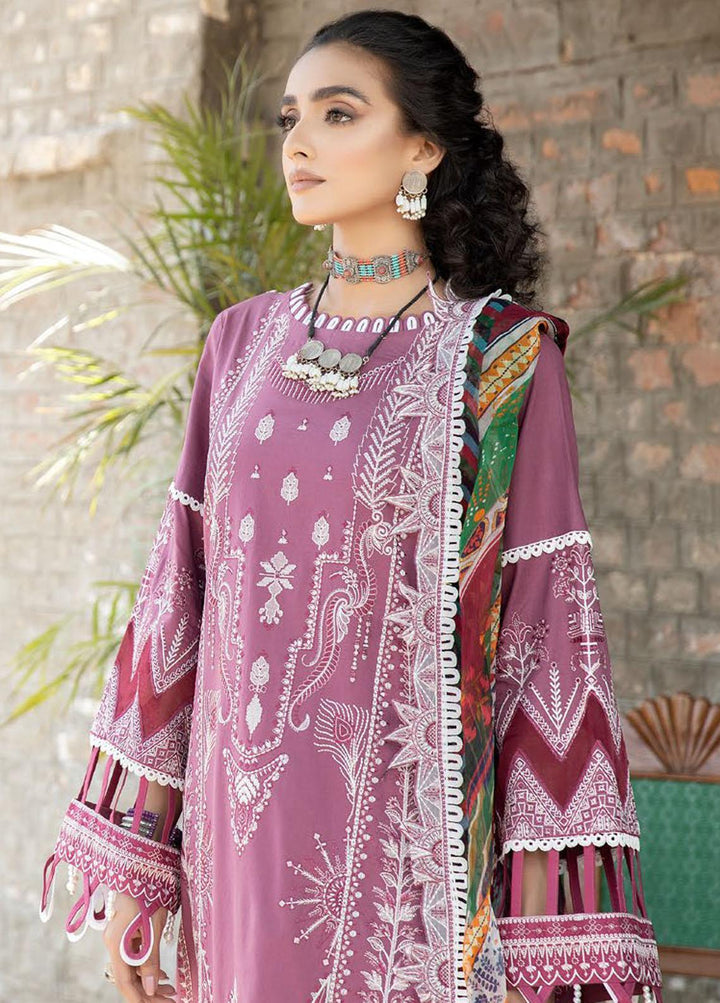 Tehzeeb By Riaz Arts Embroidered Lawn Suits Unstitched 3 Piece RA23T TL-40 - Summer Collection