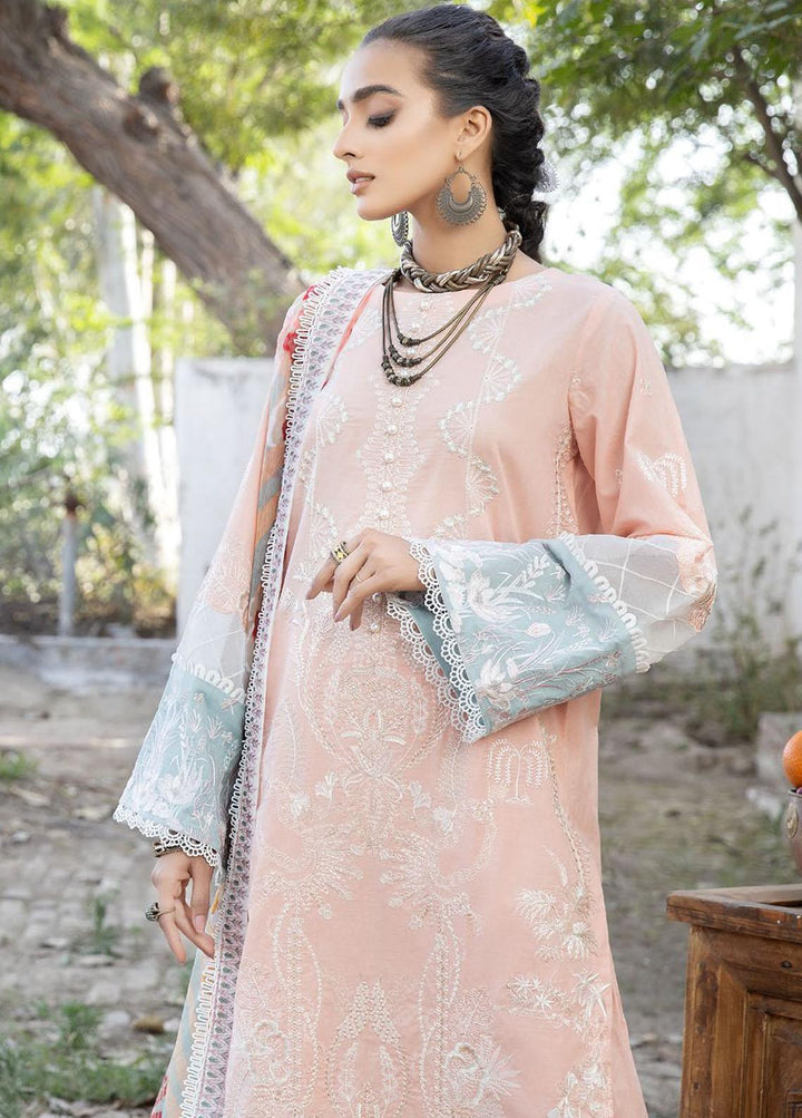 Tehzeeb By Riaz Arts Embroidered Lawn Suits Unstitched 3 Piece RA23T TL-41 - Summer Collection