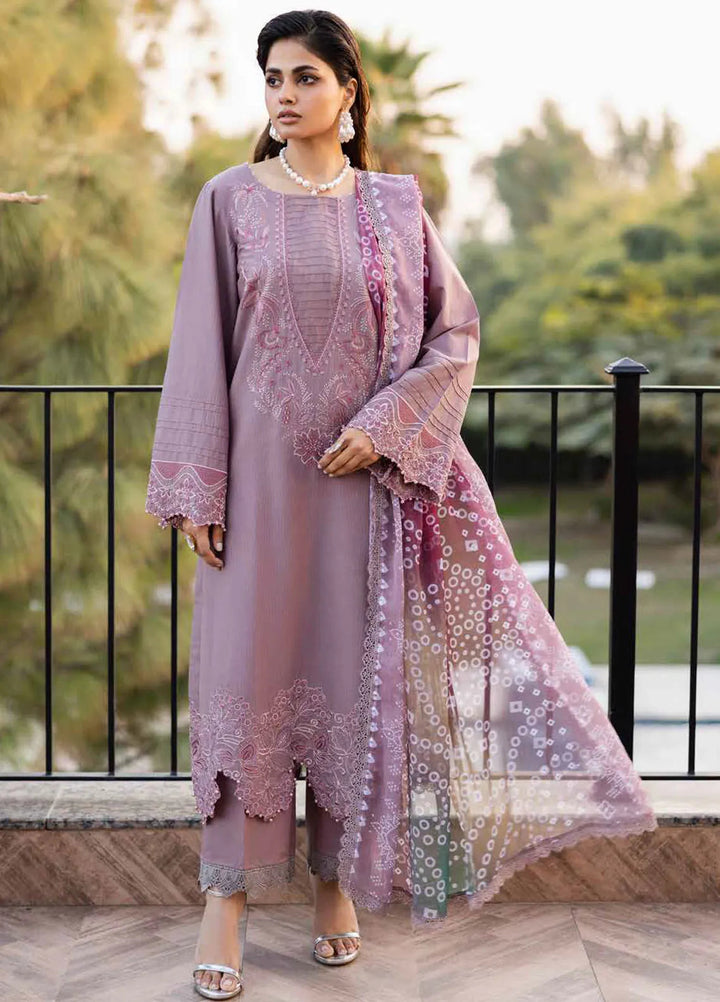 Tehzeeb by Riaz Arts Chikankari Lawn Suits Unstitched 3 Piece RA25TEC TL-447 - Summer Collection