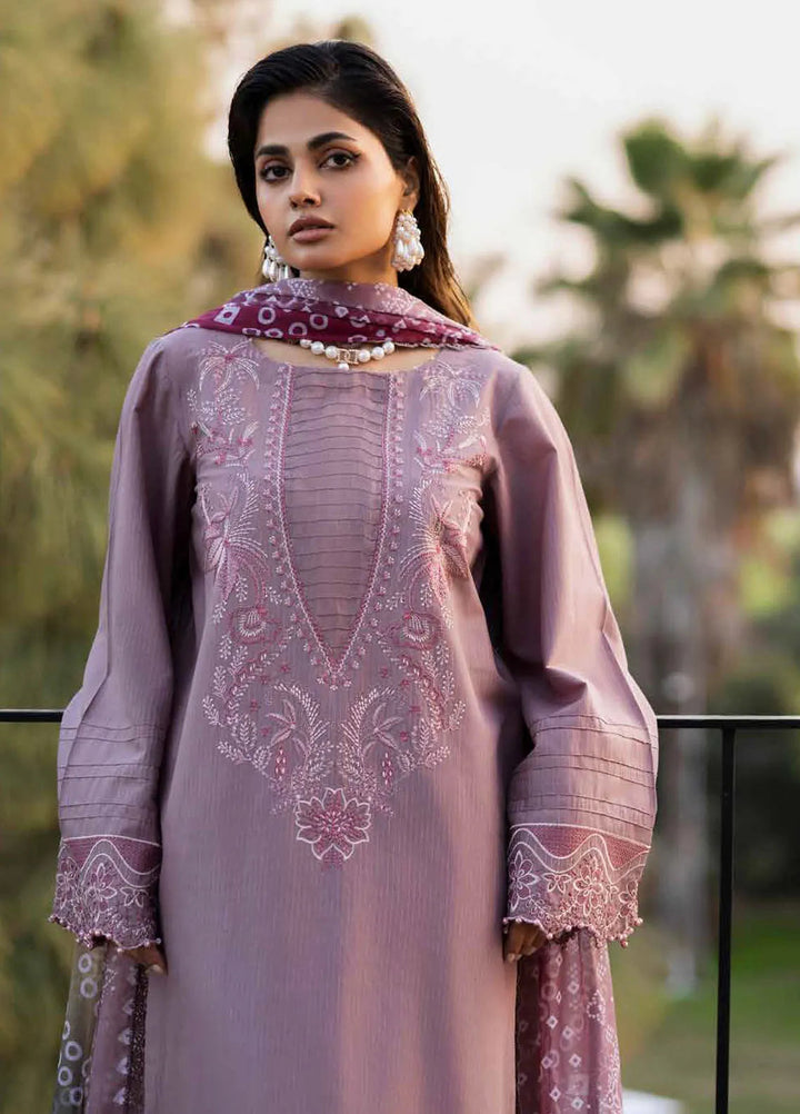 Tehzeeb by Riaz Arts Chikankari Lawn Suits Unstitched 3 Piece RA25TEC TL-447 - Summer Collection