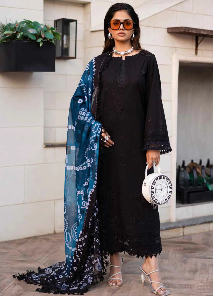 Tehzeeb by Riaz Arts Chikankari Lawn Suits Unstitched 3 Piece RA25TEC TL-448 - Summer Collection
