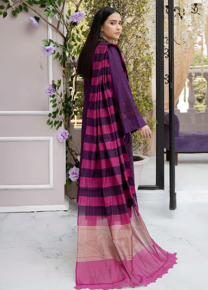 Tehzeeb By Riaz Arts Embroidered Lawn Suits Unstitched 3 Piece RA23-T3 TL-17 - Summer Collection