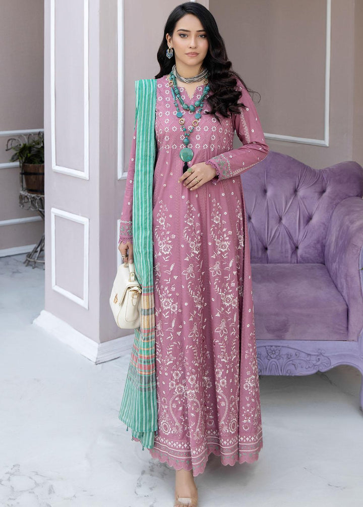 Tehzeeb By Riaz Arts Embroidered Lawn Suits Unstitched 3 Piece RA23-T3 TL-20 - Summer Collection
