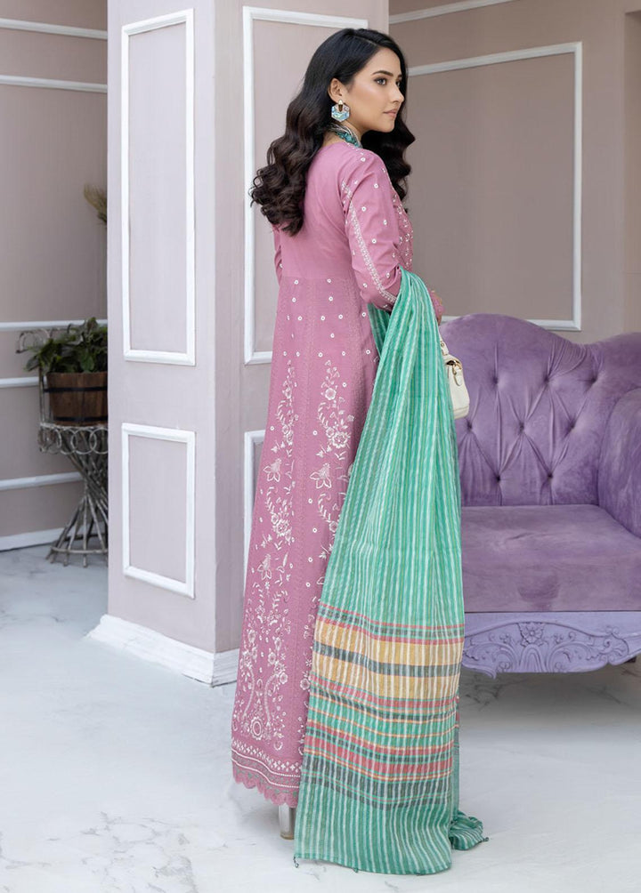 Tehzeeb By Riaz Arts Embroidered Lawn Suits Unstitched 3 Piece RA23-T3 TL-20 - Summer Collection