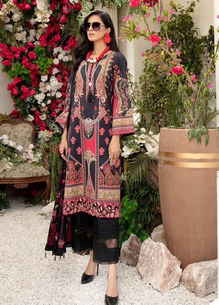 Tehzeeb by Riaz Arts Embroidered Lawn Suits Unstitched 3 Piece RA21TZ TL-24 - Summer Collection