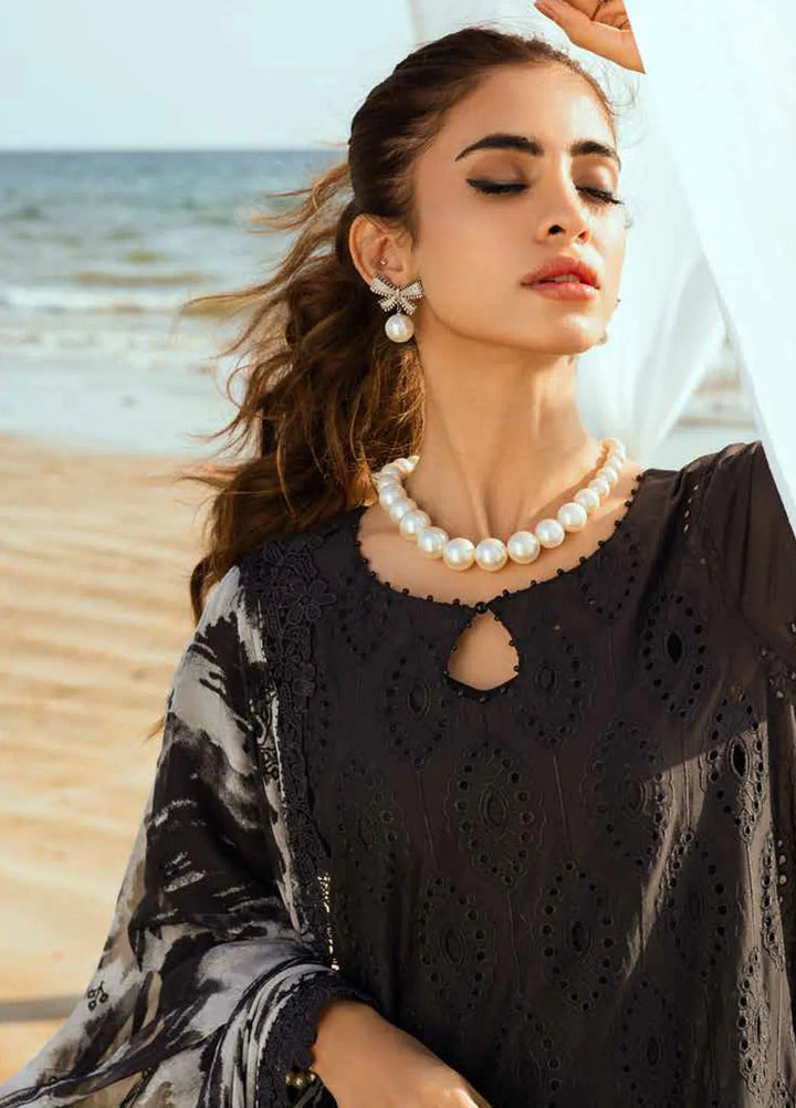 Tehzeeb by Riaz Arts Embroidered Lawn Suit Unstitched 3 Piece RA25TC TL-418 - Summer Collection