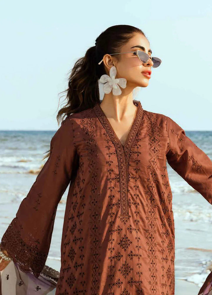 Tehzeeb by Riaz Arts Embroidered Lawn Suit Unstitched 3 Piece RA25TC TL-419 - Summer Collection