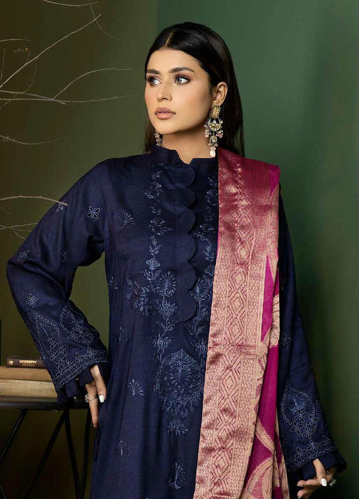 Tehzeeb by Riaz Arts Embroidered Leather Peach Suits Unstitched 3 Piece RA22TB TL-101 - Winter Collection