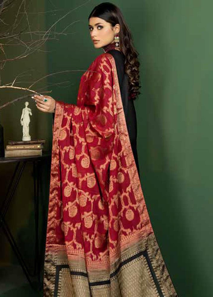 Tehzeeb by Riaz Arts Embroidered Leather Peach Suits Unstitched 3 Piece RA22TB TL-103 - Winter Collection