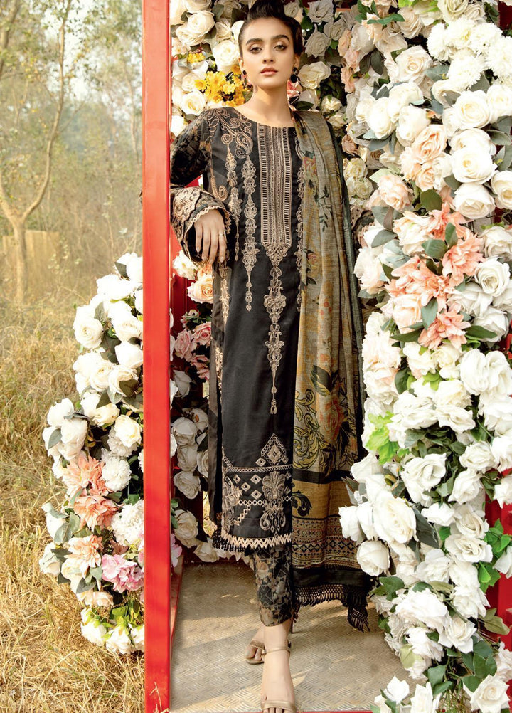 Tehzeeb by Riaz Arts Embroidered Leather Peach Suits Unstitched 3 Piece RA21TL LP-01 - Winter Collection