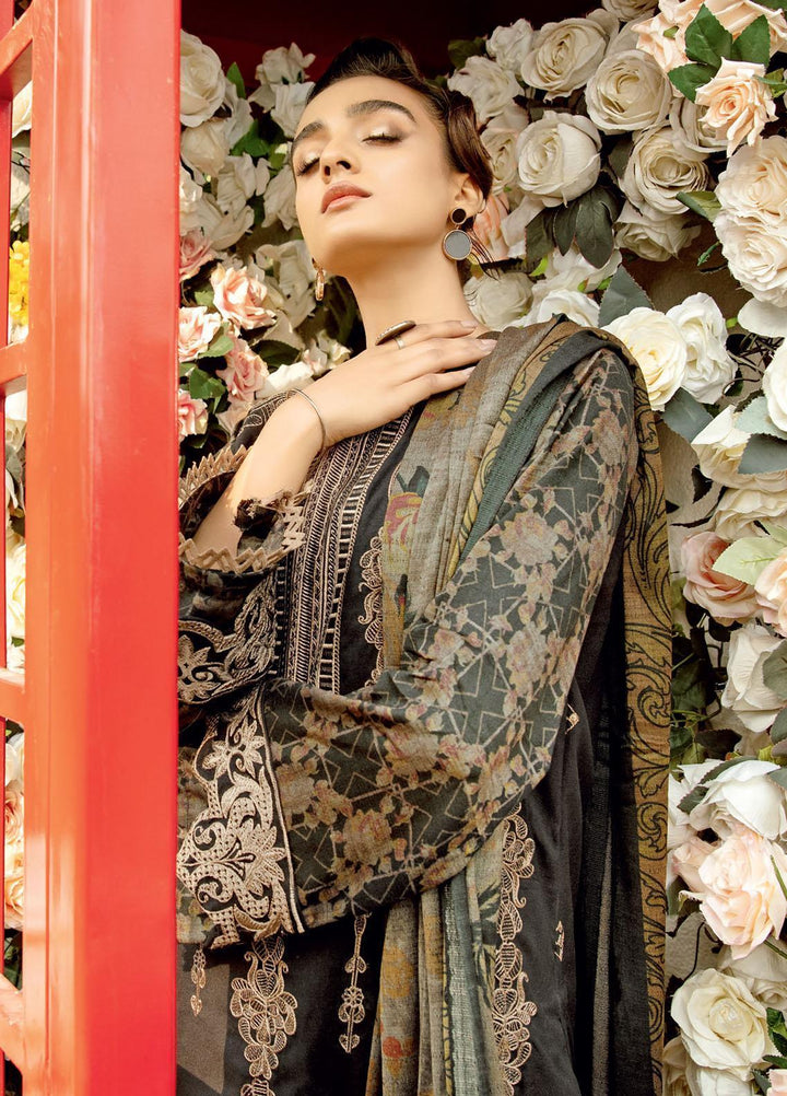 Tehzeeb by Riaz Arts Embroidered Leather Peach Suits Unstitched 3 Piece RA21TL LP-01 - Winter Collection