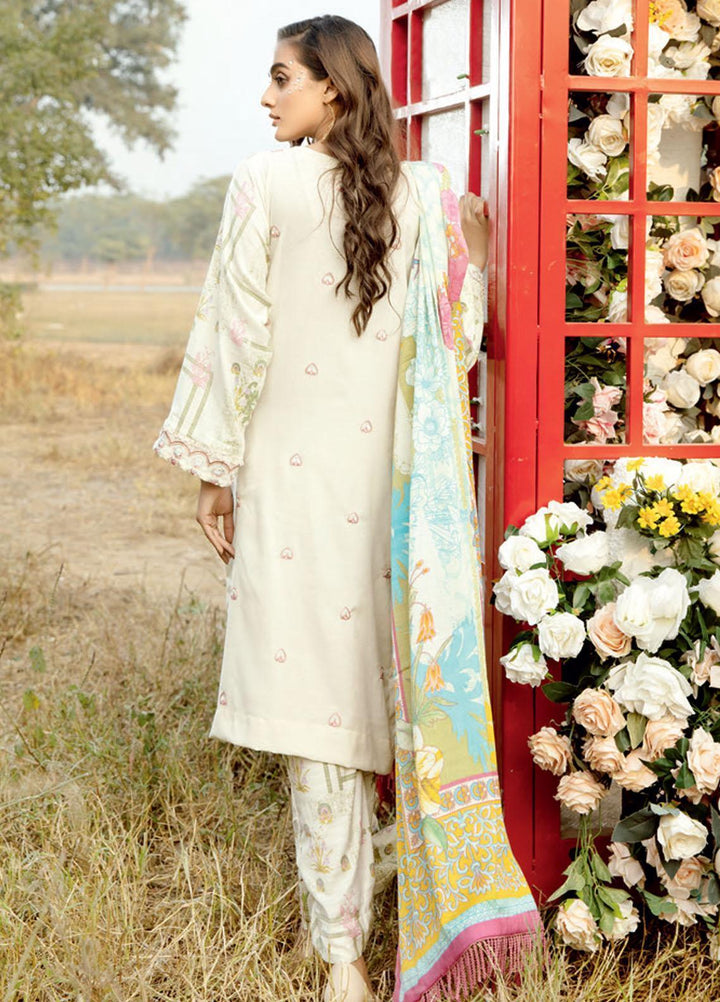 Tehzeeb by Riaz Arts Embroidered Leather Peach Suits Unstitched 3 Piece RA21TL LP-02 - Winter Collection