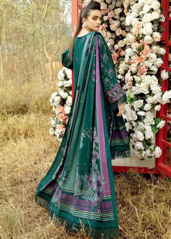 Tehzeeb by Riaz Arts Embroidered Leather Peach Suits Unstitched 3 Piece RA21TL LP-03 - Winter Collection