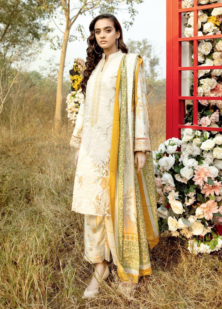 Tehzeeb by Riaz Arts Embroidered Leather Peach Suits Unstitched 3 Piece RA21TL LP-04 - Winter Collection