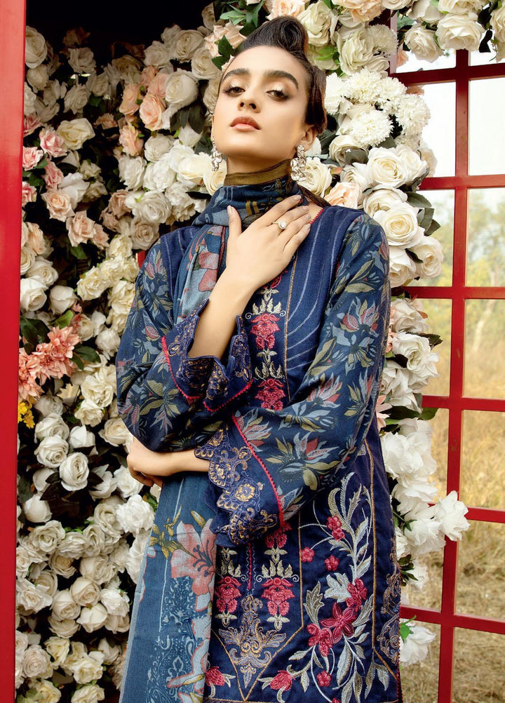 Tehzeeb by Riaz Arts Embroidered Leather Peach Suits Unstitched 3 Piece RA21TL LP-05 - Winter Collection
