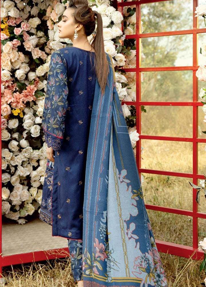 Tehzeeb by Riaz Arts Embroidered Leather Peach Suits Unstitched 3 Piece RA21TL LP-05 - Winter Collection