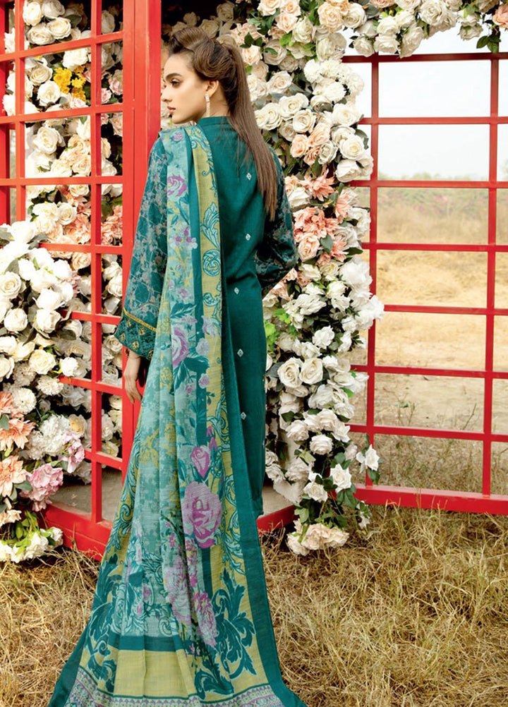 Tehzeeb by Riaz Arts Embroidered Leather Peach Suits Unstitched 3 Piece RA21TL LP-07 - Winter Collection