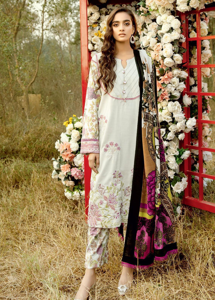 Tehzeeb by Riaz Arts Embroidered Leather Peach Suits Unstitched 3 Piece RA21TL LP-08 - Winter Collection