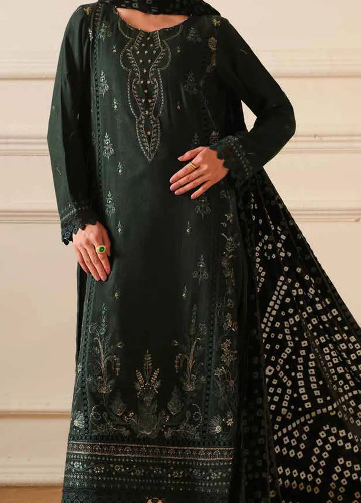 Tehzeeb By Riaz Arts Embroidered Leather Peach Suit Unstitched 3 Piece RA24TE TL-307 - Winter Collection