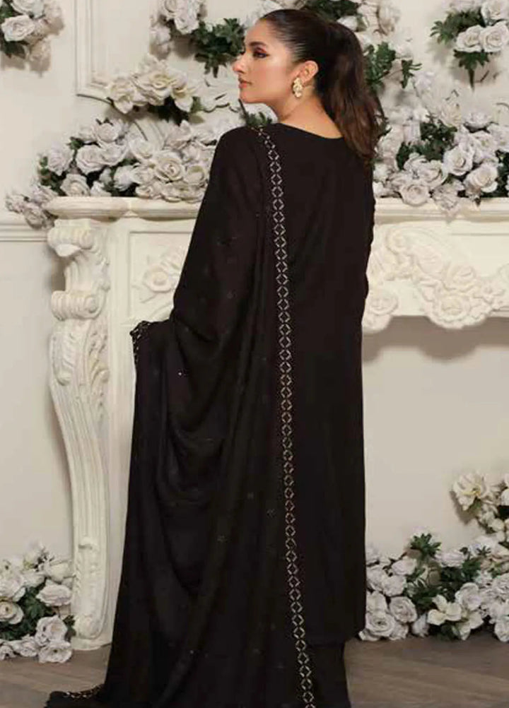 Tehzeeb by Riaz Arts Embroidered Leather Peach Suit Unstitched 3 Piece RA24TLW TL-301 - Winter Collection